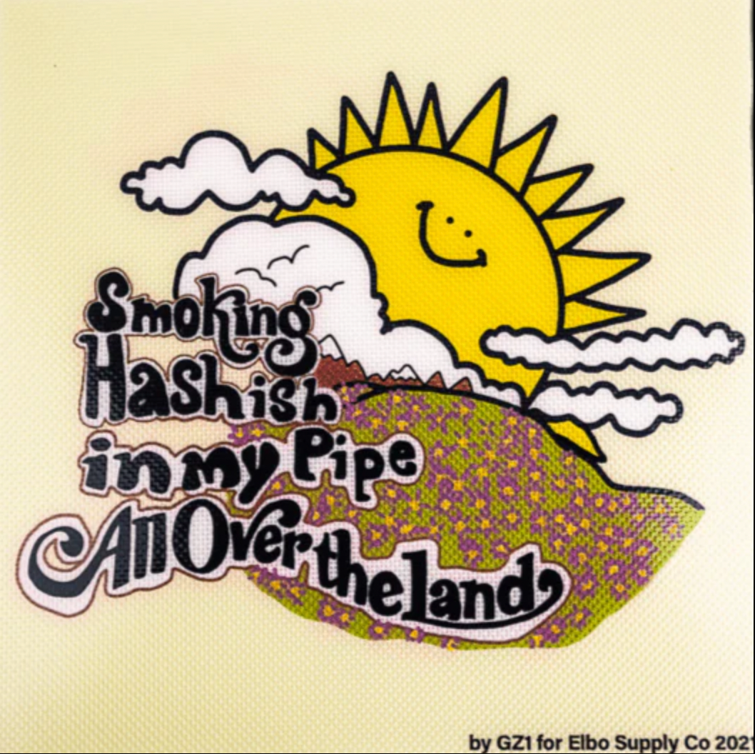 Elbo "All Over The Land" Square Silicone Dab Mat