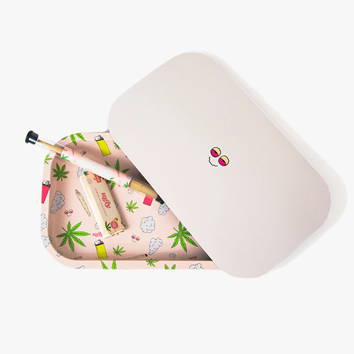 ROLLING TRAY with Cones/Papers (beary stoned)