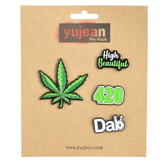 Cannabis Enamel Pin Pack | Set of 4